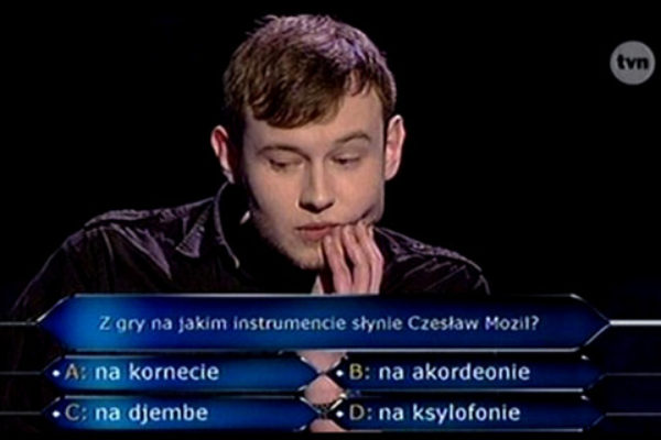 Krzysztof Wójcik i pytanie za milion złotych | Foto: TVN