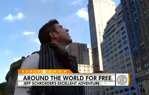 Jeff Schroeder w podróży dookoła świata | Foto: CBS