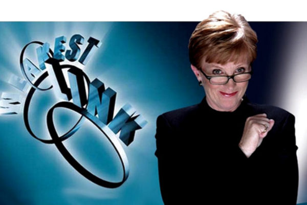 Anne Robinson jako prowadząca The Weakest Link | fot. BBC1