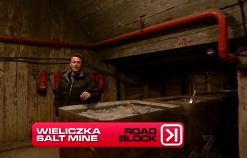 Zawodnicy musieli wykonać Blokadę w kopalni soli w Wieliczce | fot. 7