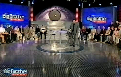 Andrzej Sołtysik w studio programu Big Brother 2 | fot. TVN