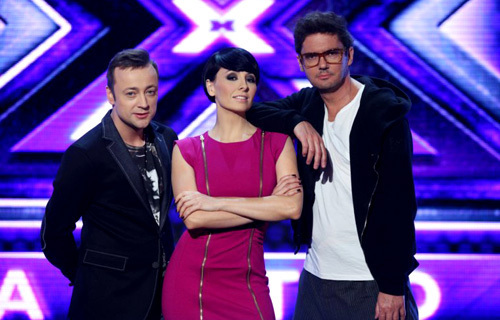 Czesław Mozil, Tatiana Okupnik i Kuba Wojewódzki jako jurorzy X Factor | fot. G.Press