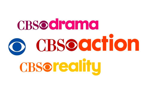 Logotypy kanałów CBS Drama, CBS Action i CBS Reality