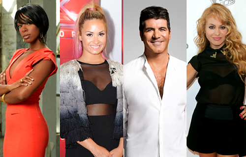 Jury trzeciej edycji amerykańskiego The X Factor | fot. Bravo, FOX, Getty