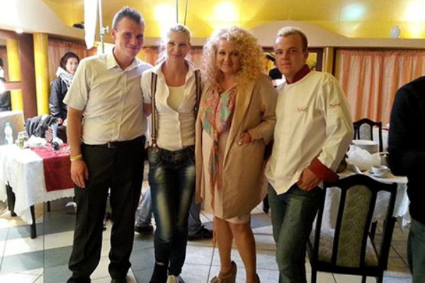 Magda Gessler i Tomasz Kozibąk w restauracji Feniks | fot. Facebook