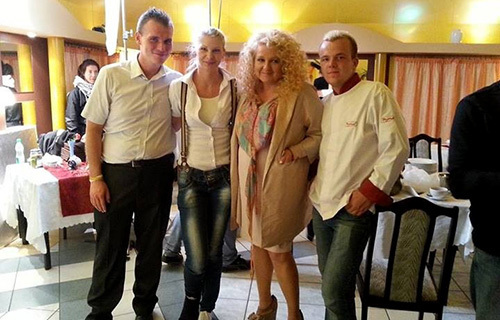 Magda Gessler i Tomasz Kozibąk w restauracji Feniks | fot. Facebook
