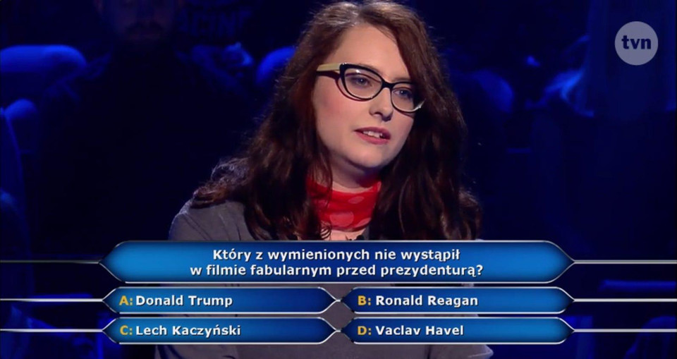 Ola Bojarska w programie "Milionerzy" | fot. TVN
